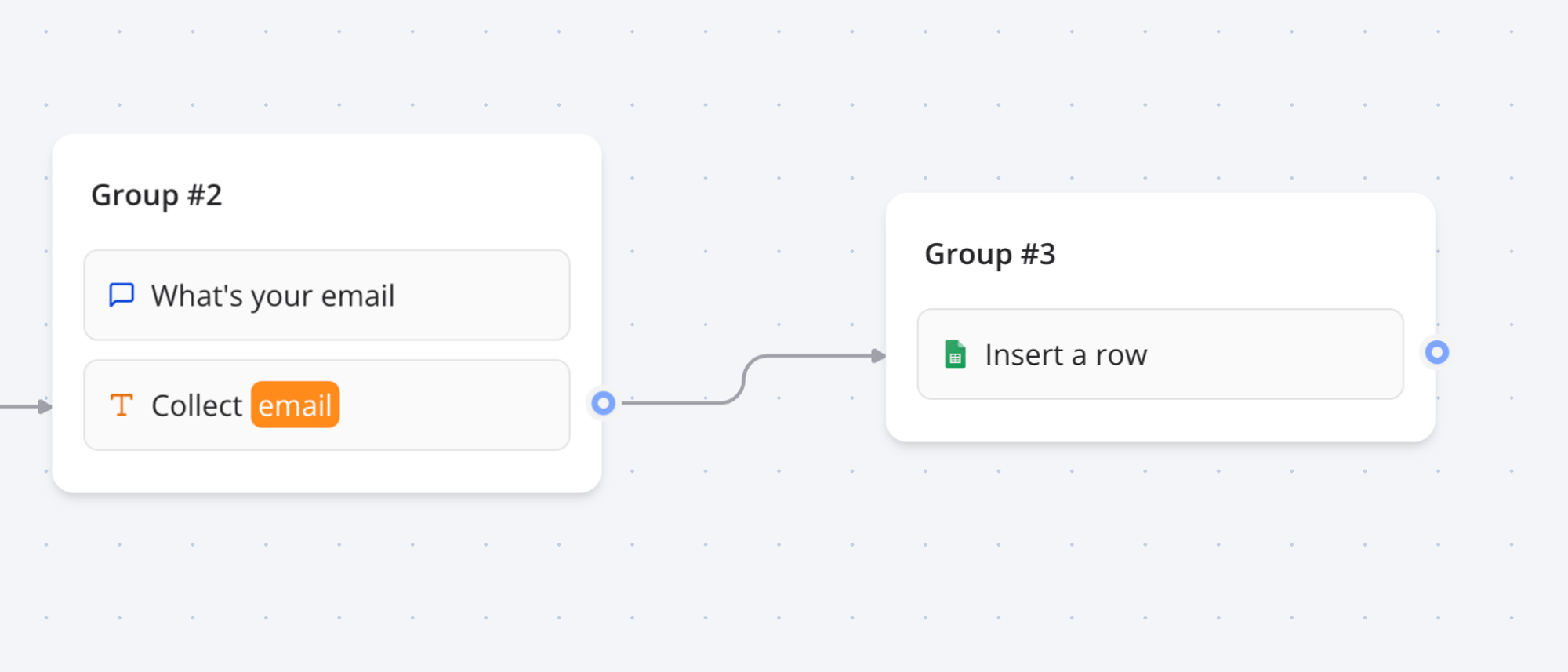 How to send a response in a Google Sheets in Typebot